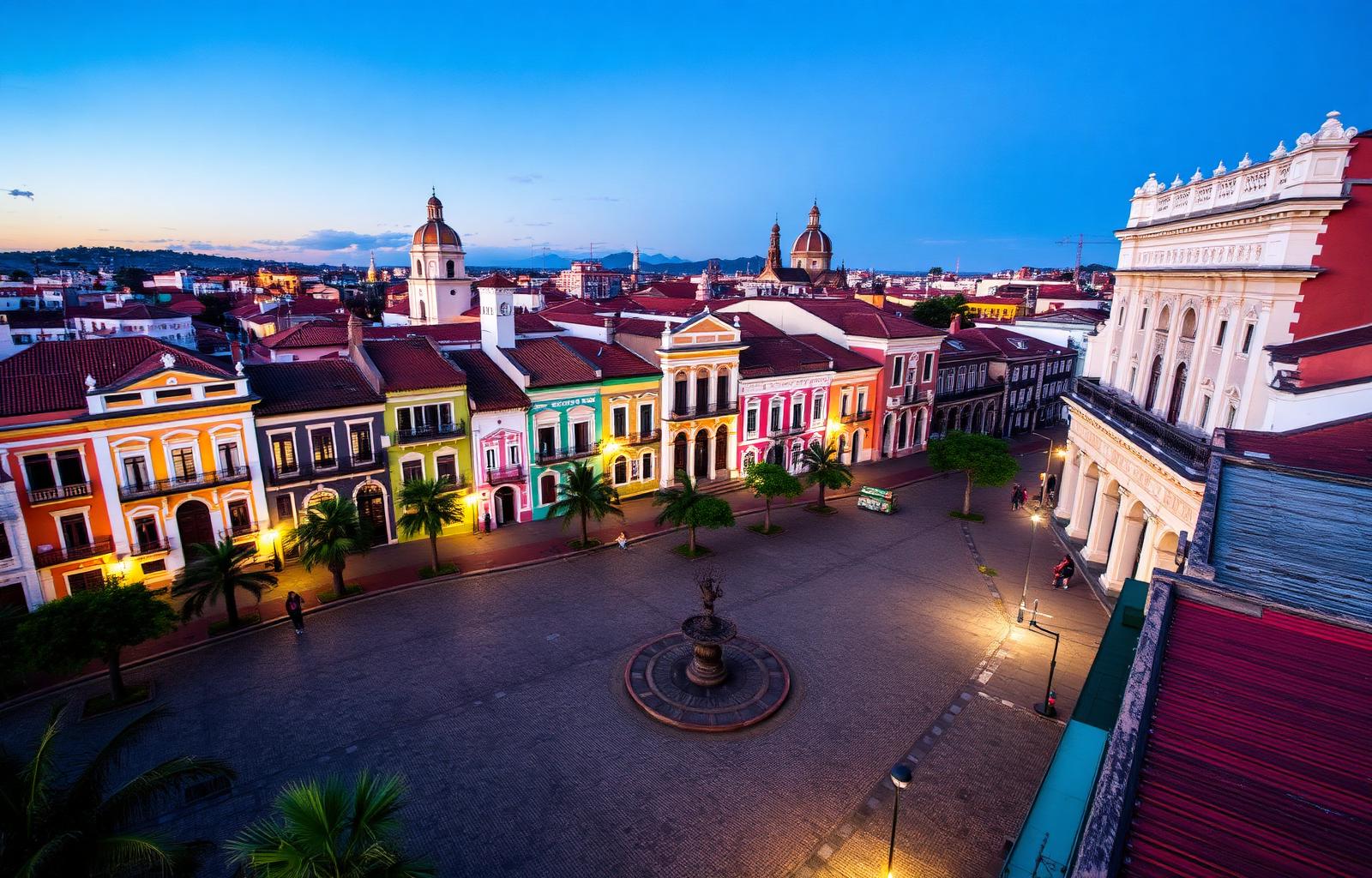 Centro Histórico de Salvador ao entardecer